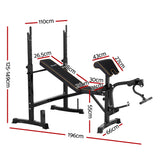 NNEDSZ Weight Bench 10 in 1 Bench Press Home Gym Station 330kg Capacity
