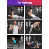 NNEDSZ Weight Bench 10 in 1 Bench Press Home Gym Station 330kg Capacity
