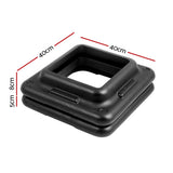 NNEDSZ 2X Aerobic Step Riser Exercise Stepper Block Gym Home Fitness