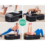 NNEDSZ 4X Aerobic Step Riser Exercise Stepper Block Gym Home Fitness