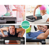 NNEDSZ Aerobic Step Exercise Stepper Steps Home Gym Fitness Block Bench Riser