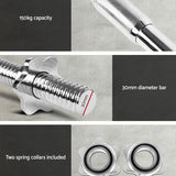 NNEDSZ 168CM 5.5FT Barbell Bar Fitness Weight Plates Dumbbells Row