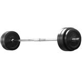 NNEDSZ 58kg Barbell Set Weight Plates Bar Lifting Bench 168cm