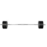 NNEDSZ 68kg Barbell Set Weight Plates Bar Lifting Bench 168cm