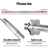 NNEDSZ 68kg Barbell Set Weight Plates Bar Lifting Bench 168cm