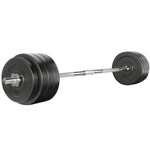 NNEDSZ 78kg Barbell Set Weight Plates Bar Lifting Bench 168cm