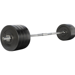 NNEDSZ 88kg Barbell Set Weight Plates Bar Lifting Bench 168cm