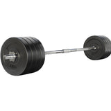 NNEDSZ 88kg Barbell Set Weight Plates Bar Lifting Bench 168cm