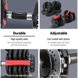 NNEDSZ 24kg Dumbbells Adjustable Dumbbell Weight Plates Home Gym