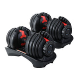 NNEDSZ 24kg Dumbbells Adjustable Dumbbell Weight Plates Home Gym 2pcs