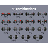 NNEDSZ 24kg Dumbbells Adjustable Dumbbell Weight Plates Home Gym 2pcs