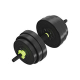 NNEDSZ 25kg Adjustable Dumbbells Set Kettle Bell Weight Plates Barbells Gym