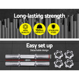 NNEDSZ 45cm Dumbbell Bar Gym Home Exercise 150kg Capacity