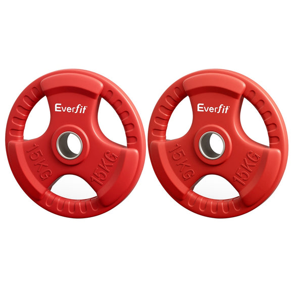 NNEDSZ Weight Plates Standard 15kgx2 Dumbbell Barbell Plate Weight Lifting Home Gym Red