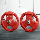 NNEDSZ Weight Plates Standard 15kgx2 Dumbbell Barbell Plate Weight Lifting Home Gym Red