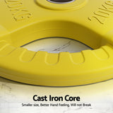 NNEDSZ Weight Plates Standard 20kgx2 Dumbbell Barbell Plate Weight Lifting Home Gym Yellow