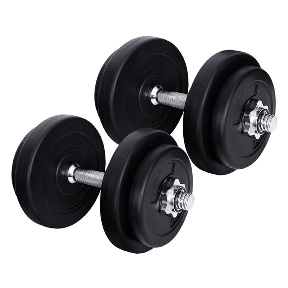 NNEDSZ Everfit 20kg Dumbbell Set Weight Plates Dumbbells Lifting Bench