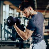 NNEDSZ 25kg Dumbbell Set Weight Plates Dumbbells Lifting Bench
