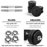 NNEDSZ 30kg Dumbbell Set Weight Plates Dumbbells Lifting Bench