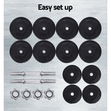 NNEDSZ 30kg Dumbbell Set Weight Plates Dumbbells Lifting Bench