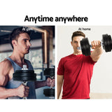 NNEDSZ 30kg Dumbbell Set Weight Plates Dumbbells Lifting Bench