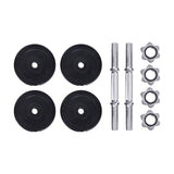 NNEDSZ 15kg Dumbbell Set Weight Plates Dumbbells Lifting Bench