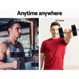 NNEDSZ 15kg Dumbbell Set Weight Plates Dumbbells Lifting Bench