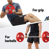NNEDSZ Barbells Set 36kg 120cm Dumbbell Barbell Plate Weight Lifting Home Gym Red Lifting