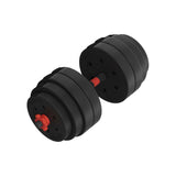 NNEDSZ 40kg Adjustable Dumbbells Set Kettle Bell Weight Plates Barbells Gym