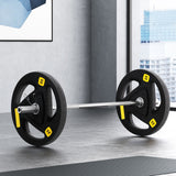 NNEDSZ Barbells Set 56KG 120cm Dumbbells Barbells Plate Weight Lifting Home Gym Lifting