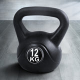 NNEDSZ 12kg Kettlebell Set Weight Lifting Bench Dumbbells Kettle Bell Gym Home