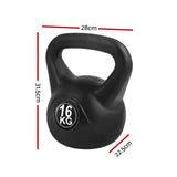 NNEDSZ 16kg Kettlebell Set Weight Lifting Bench Dumbbells Kettle Bell Gym Home