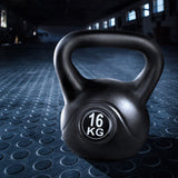 NNEDSZ 16kg Kettlebell Set Weight Lifting Bench Dumbbells Kettle Bell Gym Home