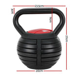 NNEDSZ 18kg Adjustable Kettlebell Set Portable Kettle Bell Weight Dumbbells 10lbs 40lbs