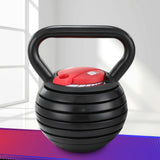 NNEDSZ 18kg Adjustable Kettlebell Set Portable Kettle Bell Weight Dumbbells 10lbs 40lbs