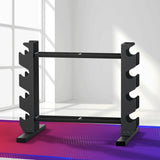 NNEDSZ Everfit Dumbbells Rack Dumbbell Kettlebell Stand Home Gym Storage 200kg Capacity