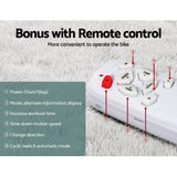 NNEDSZ Pedal Exerciser Mini Exercise Bike Cross Trainer 50W White