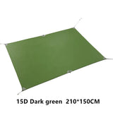 NNEOBA Ultralight Camping Tarp Sun Shelter 15D Nylon (Green)
