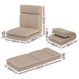NNEDSZ Artiss Floor Chair Sofa 1 Seater Linen Beige