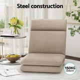 NNEDSZ Artiss Floor Chair Sofa 1 Seater Linen Beige