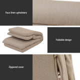 NNEDSZ Artiss Floor Chair Sofa 1 Seater Linen Beige