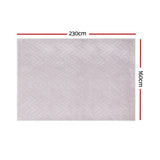 NNEDSZ Floor Rugs 160x230cm Washable Area Mat Large Carpet Microfiber Ripple