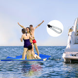 NNEDSZ Floating Water Mat 3.5x1.8m Foam Pad Swimming Pool Platform Blue