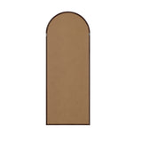 NNEED Wooden Full Length Mirror 166x60cm Arched Brown