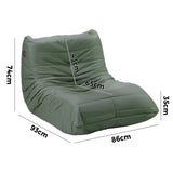NNEED Floor Sofa Lazy Couch Green Polyester