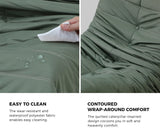 NNEED Floor Sofa Lazy Couch Green Polyester