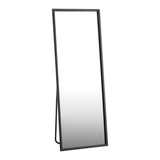 NNEED Wooden Full Length Mirror Rectangle Free Standing Black