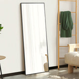 NNEED Full Length Mirror Rectangle Free Standing Black