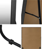 NNEED Full Length Mirror Rectangle Free Standing Black