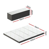 NNEDSZ Bedding Foldable Mattress Folding Foam Queen Bamboo
